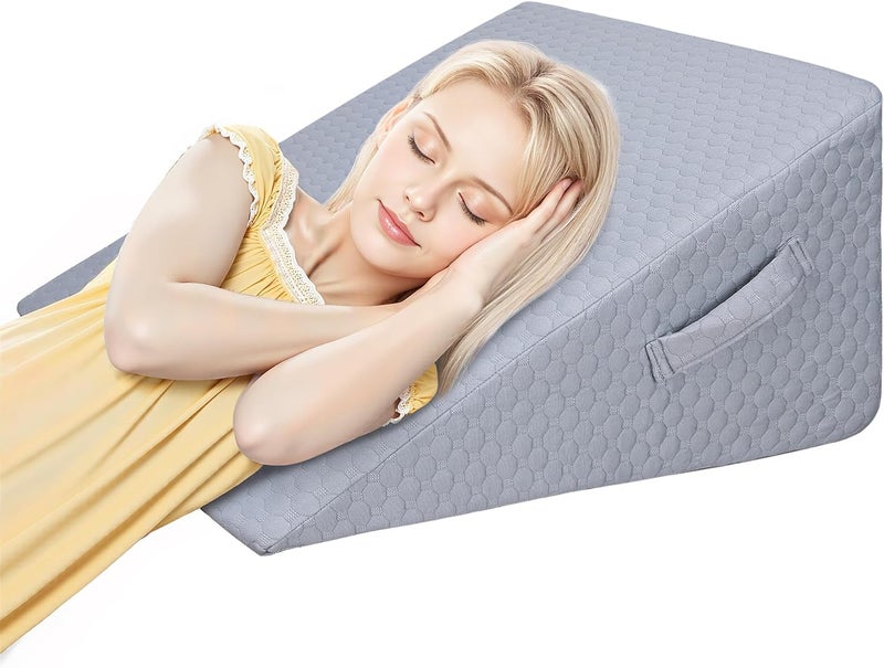 BEYOUDO Bed Wedge Pillow for Sleeping, Adjustable Wedge Pillow Set for After Surgery, Elevated Triangle Pillow for Acid Reflux and Back Pain Relief, Post Surgery, Snoring, Back Suppor (Gray-02) - Image 1